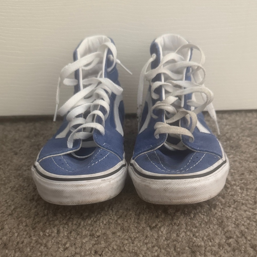 Vans Kids Blue and White Sneakers